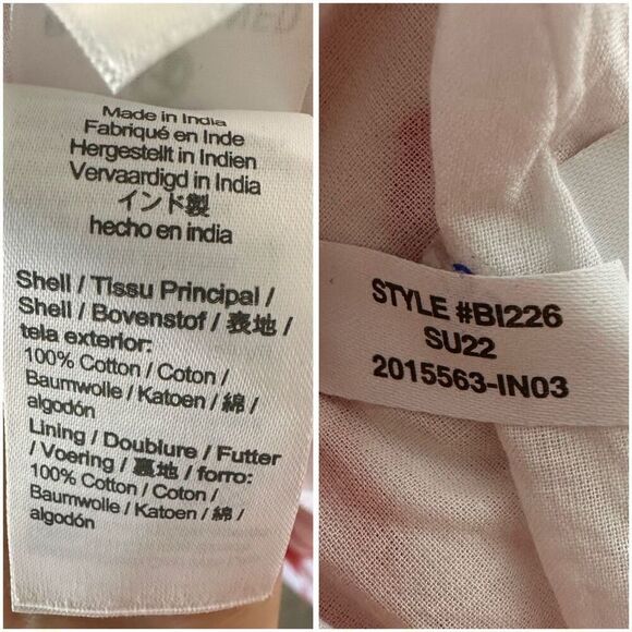 J. Crew Factory Floral Cotton Dress Puff Sleeves Cotton Lined Pockets Size 8 - Picture 4 of 6